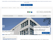 Tablet Screenshot of eckelmann.de